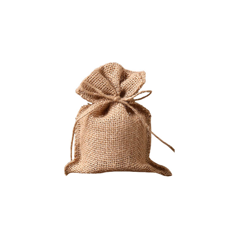 Hessian Drawstring Gift Bags 100x150mm - 10/Pack