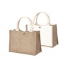 Jute Tote Shopping Bags with Buttons 370x260x170mm - 6/Pack