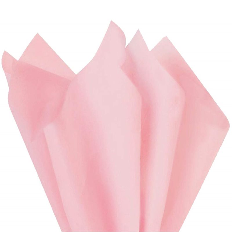 Tissue Paper 750x500mm Pink - 480 Sheets - dimensions