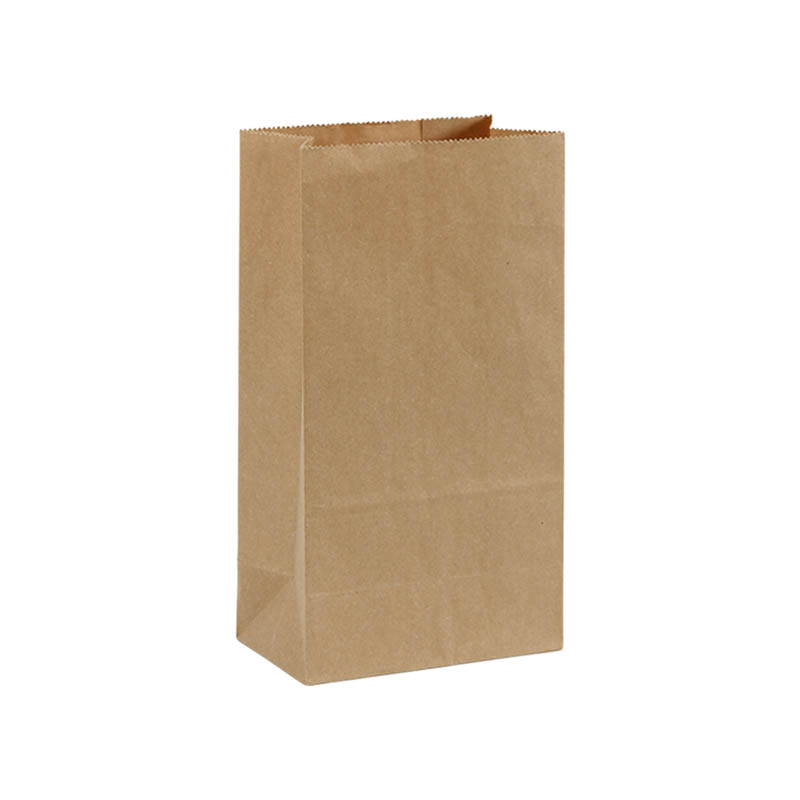 Greaseproof Paper Bags Square Bottom 155x300mm Brown - 300/Pack - dimensions