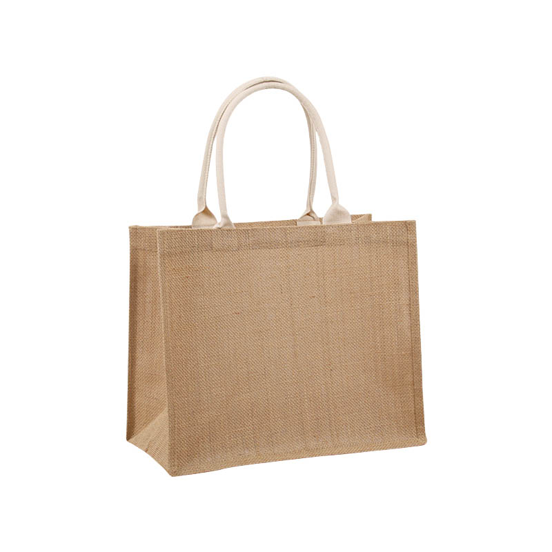 Medium Jute Tote Shopping Bags 360x320x180mm - 6/Pack